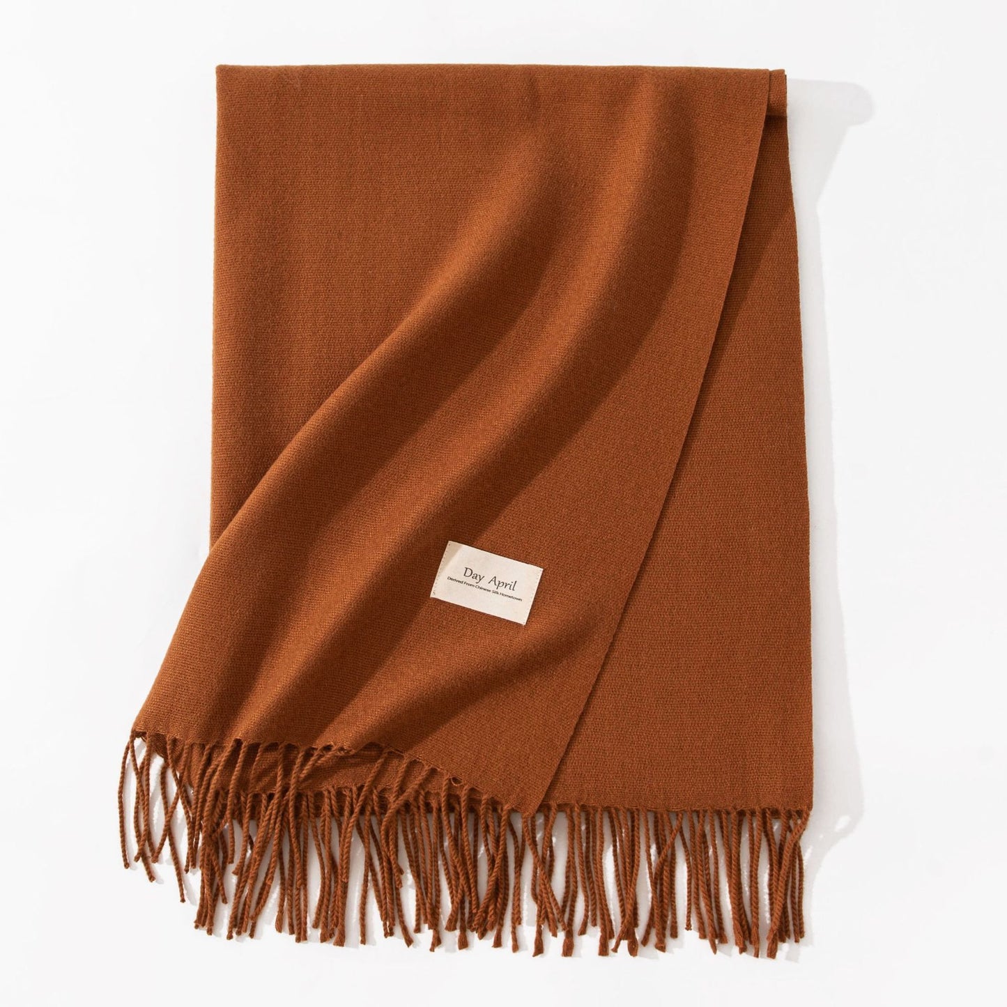 Elegant Halsduk i Imitationskashmir – Varm & Stilren med Fransar