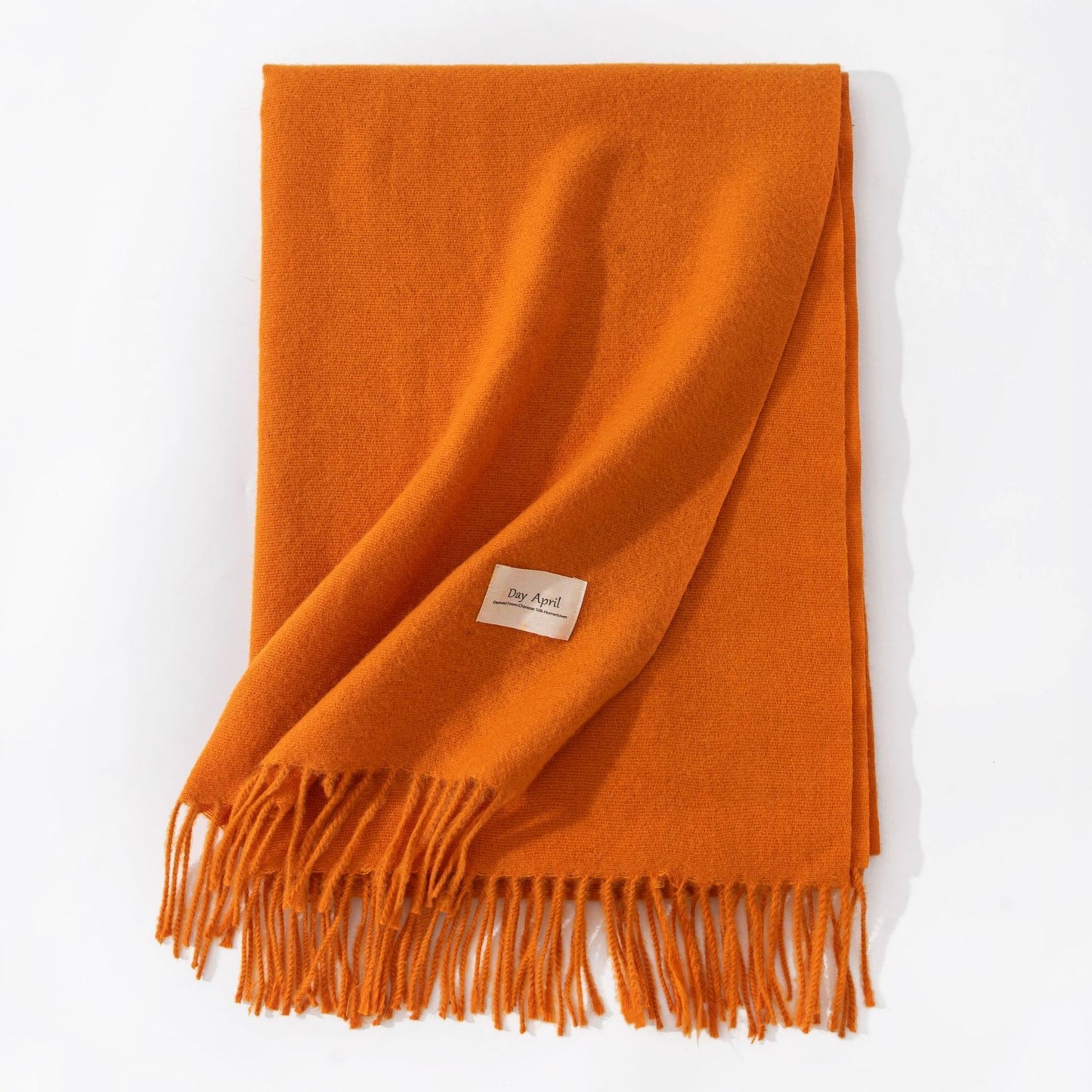 Elegant Halsduk i Imitationskashmir – Varm & Stilren med Fransar