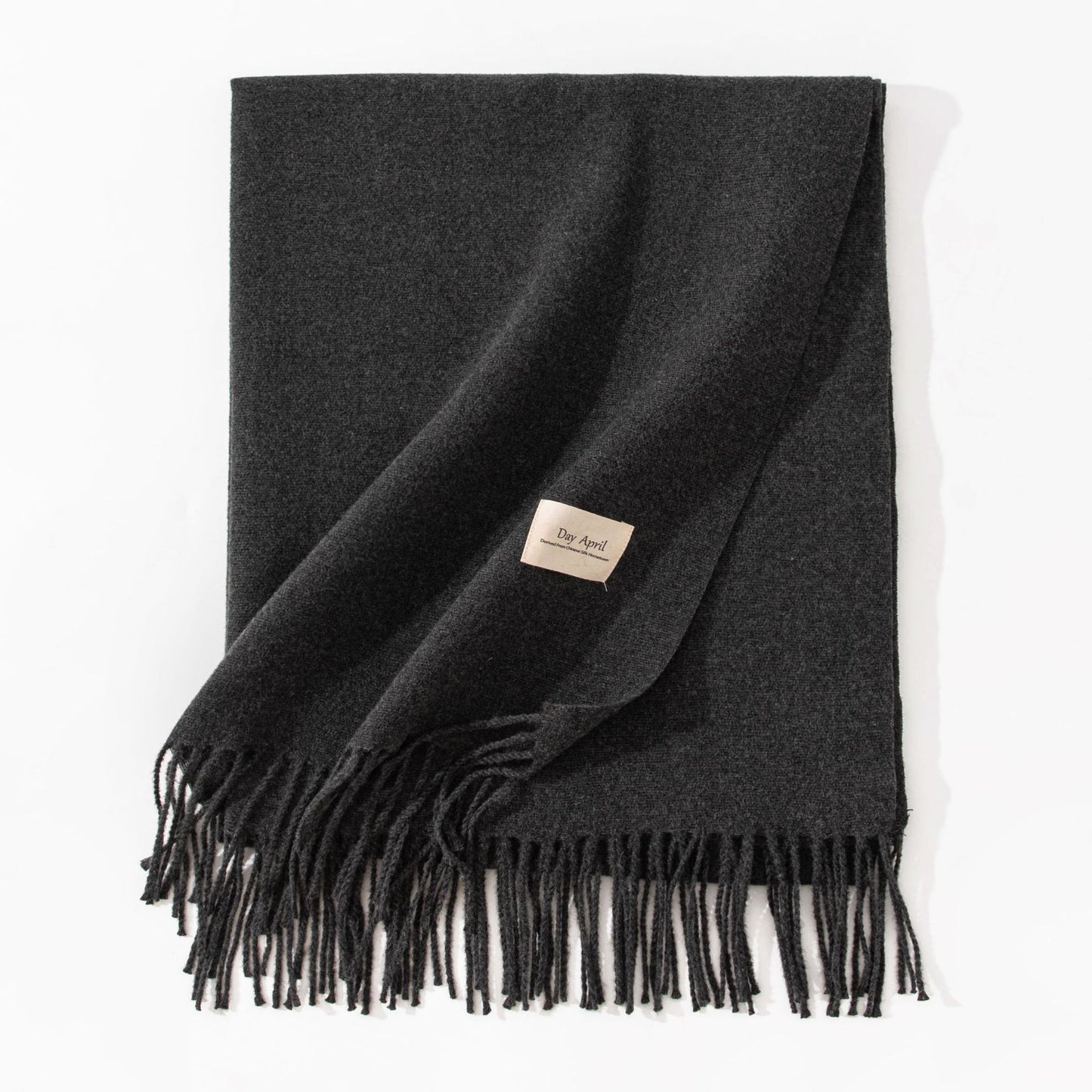 Elegant Halsduk i Imitationskashmir – Varm & Stilren med Fransar