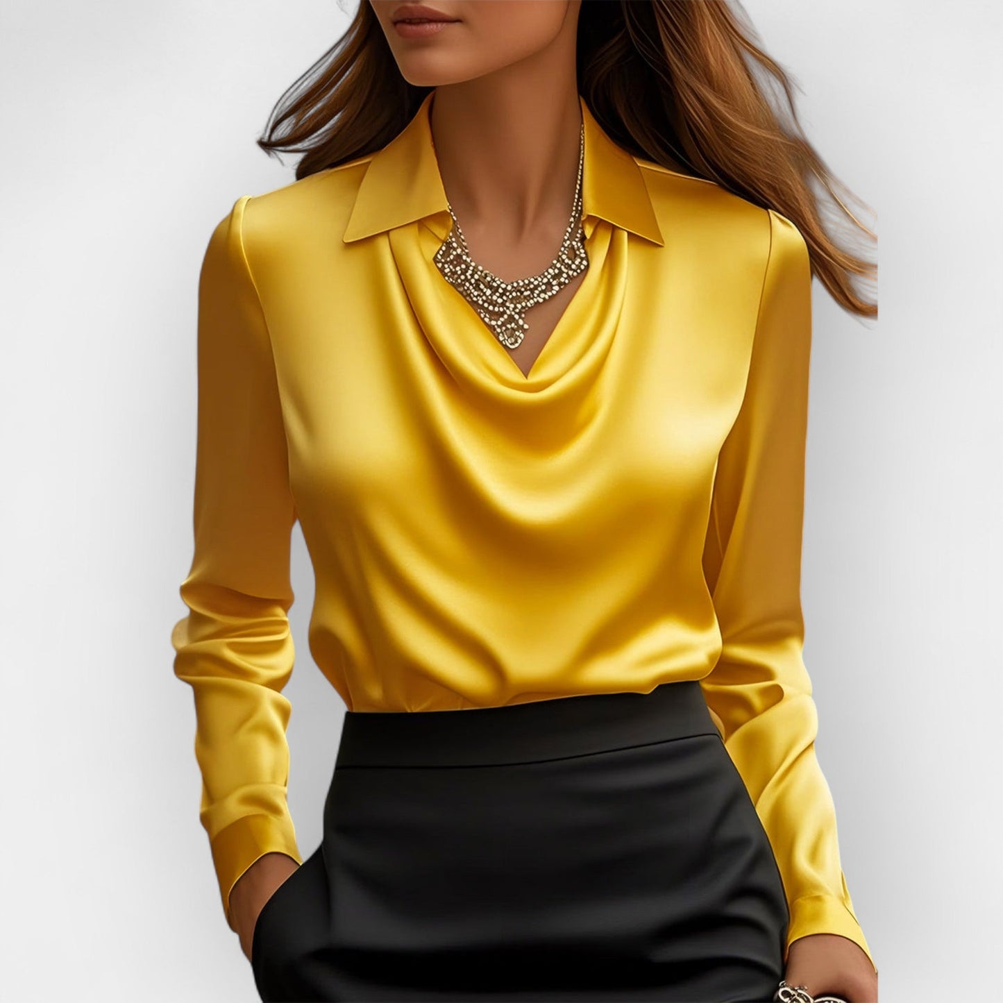 Elegant Merciserad Skjorta