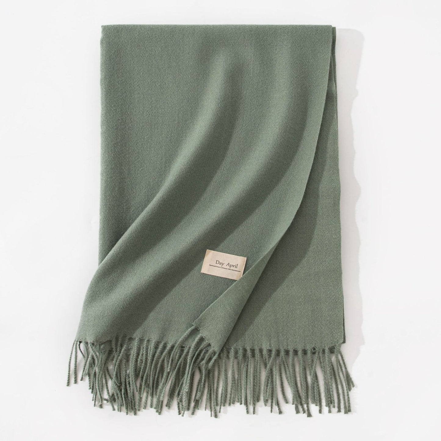 Elegant Halsduk i Imitationskashmir – Varm & Stilren med Fransar