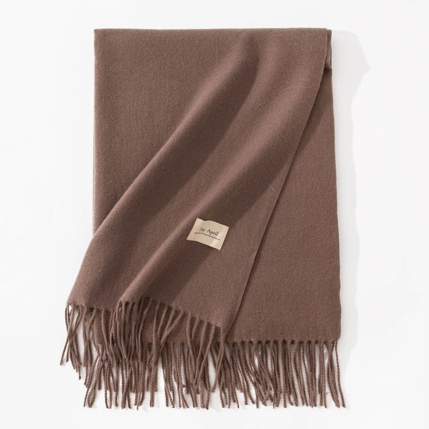 Elegant Halsduk i Imitationskashmir – Varm & Stilren med Fransar