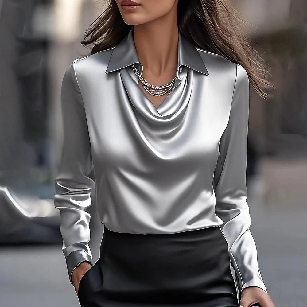 Elegant Merciserad Skjorta