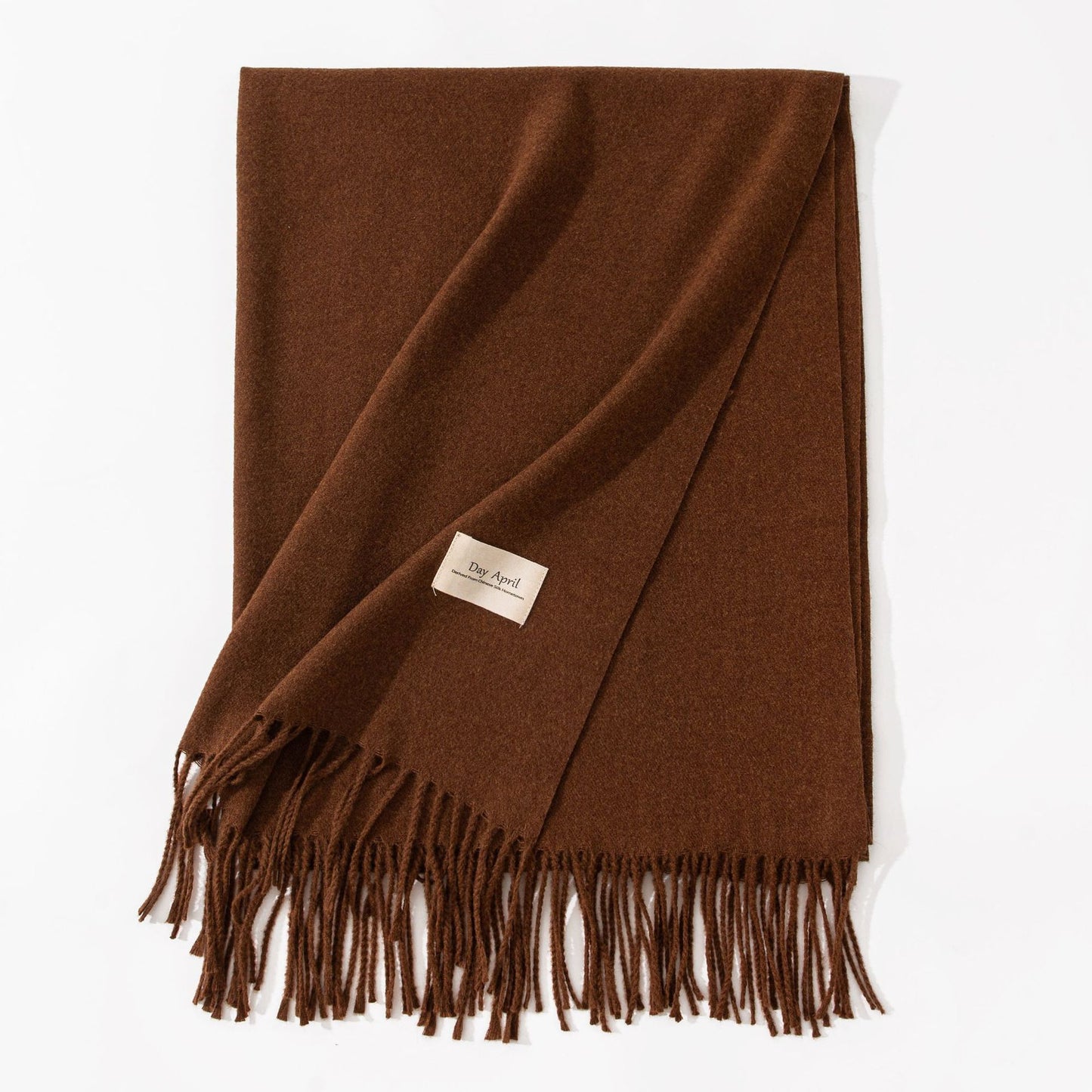 Elegant Halsduk i Imitationskashmir – Varm & Stilren med Fransar