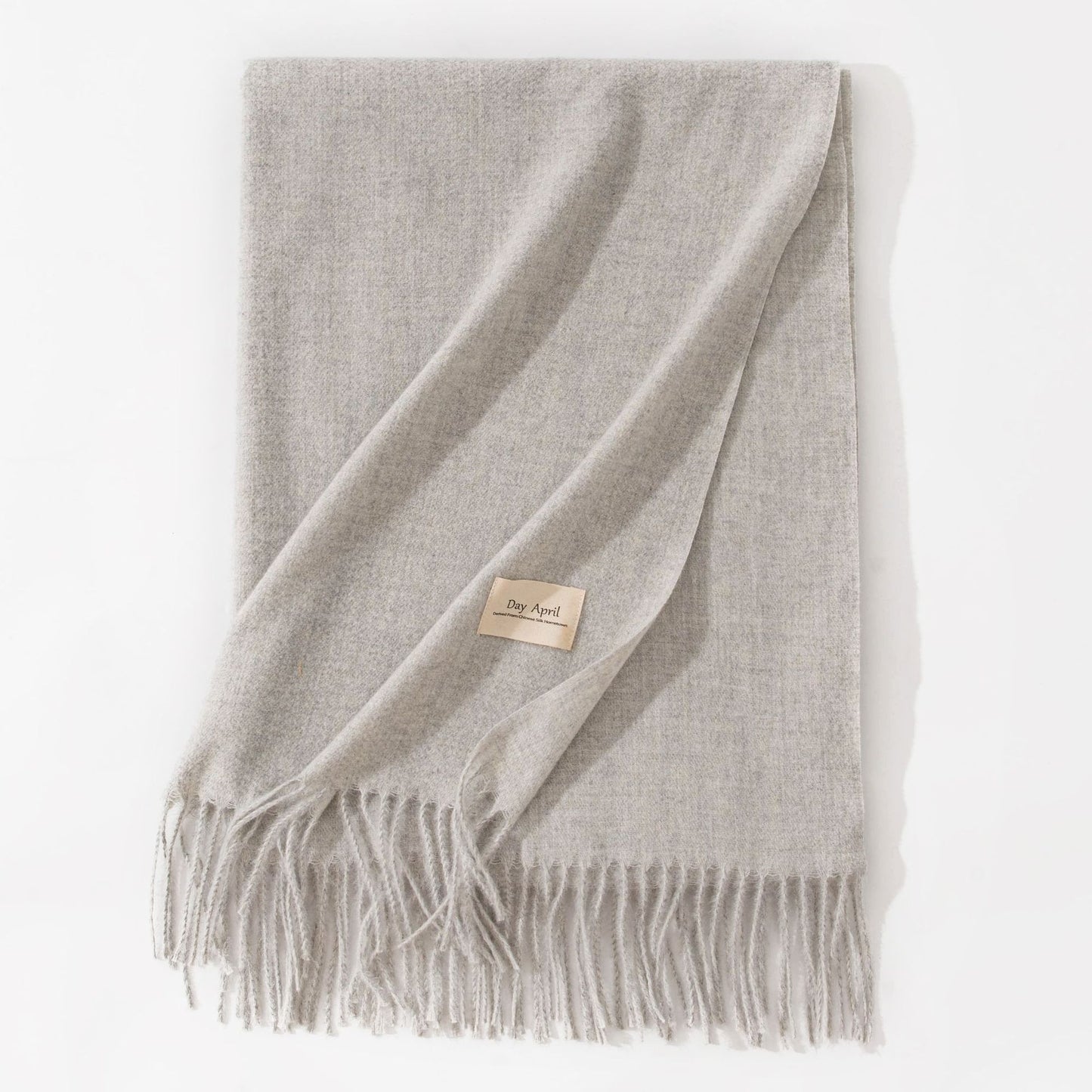 Elegant Halsduk i Imitationskashmir – Varm & Stilren med Fransar